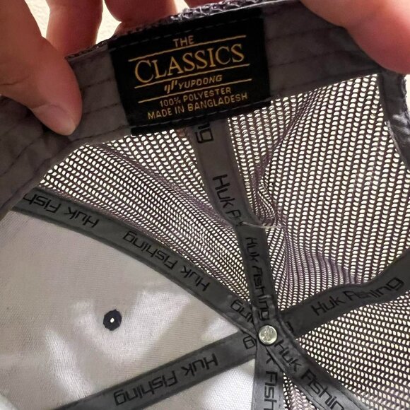 HUK Hat Performance Fishing Adjustable Mesh Camo Snapback Trucker Blue - Picture 3 of 5